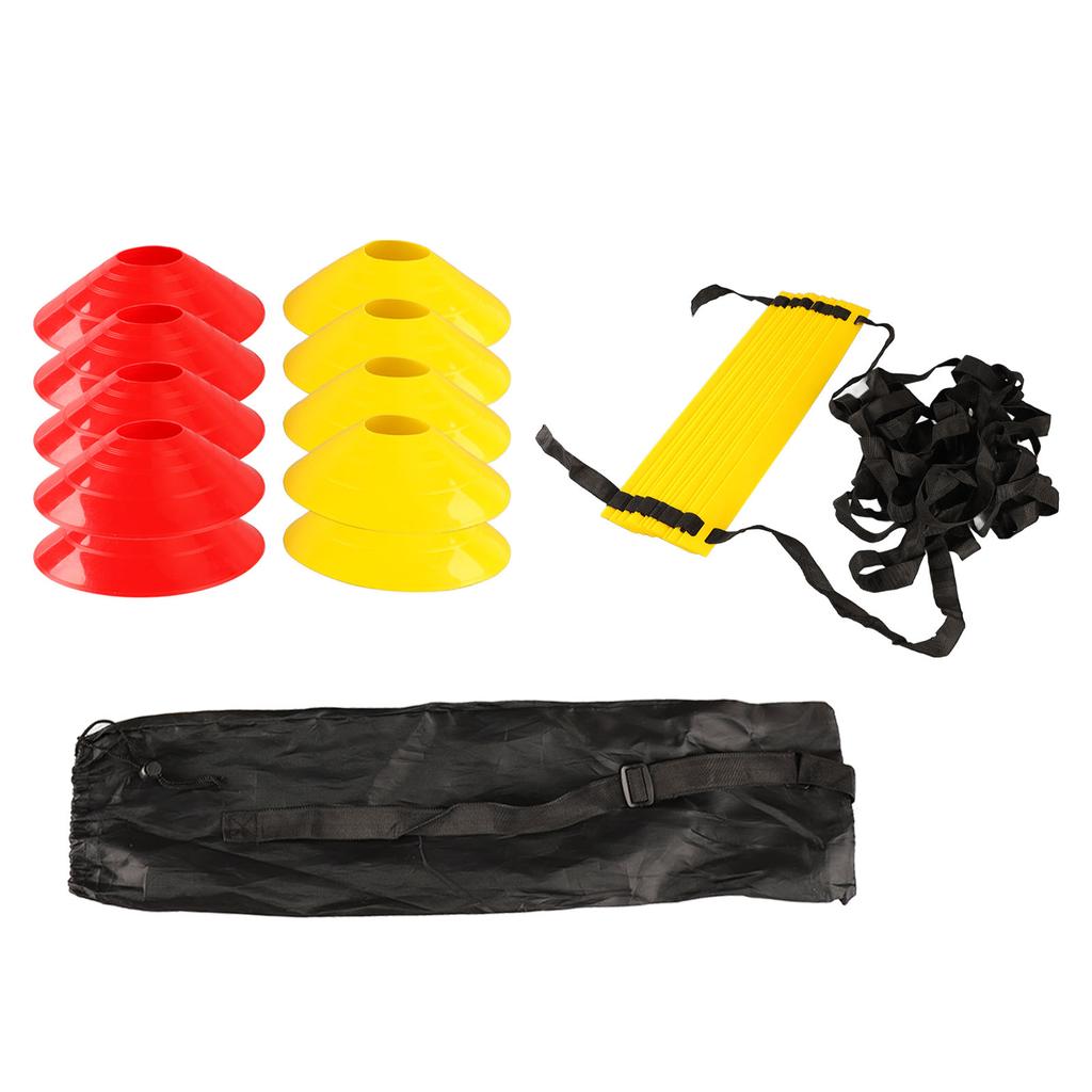 Тренировочный комплект для скоростной ловкости, футбольная лестница, конусы для футбола, тренировочное оборудование с сумкой