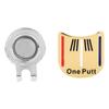 One Putt Durable Metal Golf Mini Magnetic Ball Marker Golfer Hat Visor Clip Accessory