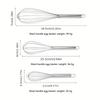 3pcs Stainless steel hand whisk, modern and simple baking tool, egg and cream mixer, suitable for baking, cake decoration, and commercial kitchens