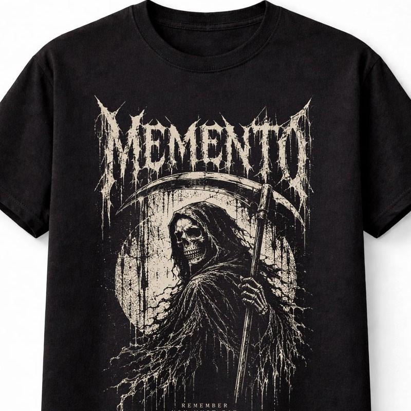 MeUnisexto Mori Grim Reaper Gothic Skull Horror Unisex TShirt