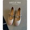 Super Soft Lambskin~ Retro French Single Shoes Women's Thick Heel New Models Are Beautiful and Not Tired Shoes Medium Heel Mary Jane Shoes