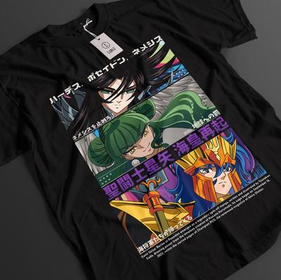 Новая футболка Saint Seiya Ширю Футболка Хёга Футболка Сюн Топ Икки Аниме Графическая футболка