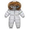 Winter Ski Set Baby Jumpsuit Boy Warm Down Jacket Kids Toddler Girl Children Fur Coat Overcoat