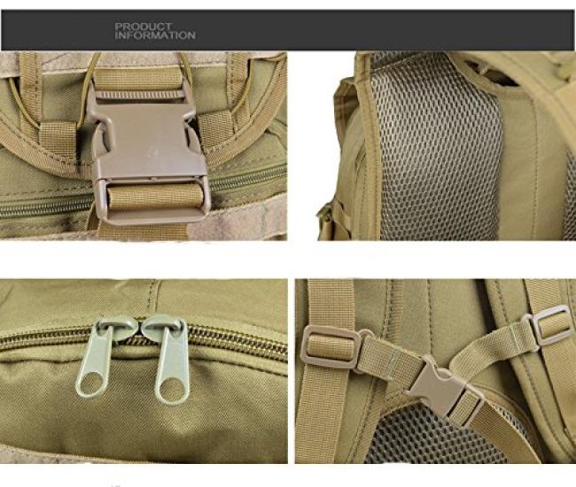 Рюкзак штурмовой рюкзак многофункциональный камуфляж уличный тактический мешок военное снаряжение большой емкости 40 л водонепроницаемый прочный военный рюкзак