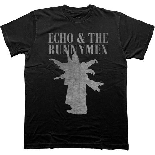 Echo & The Bunnymen Унисекс Силуэты Черная Унисекс Футболка