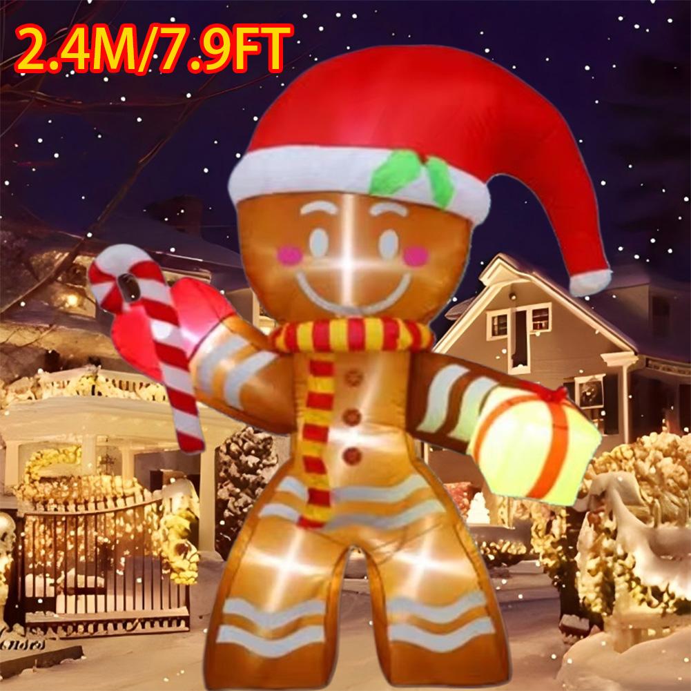 Christmas Decorations Inflatable Model Built-in LED Lights Inflated Toys Ornament Xmas Party New Year Garden Yard Outdoor Decor