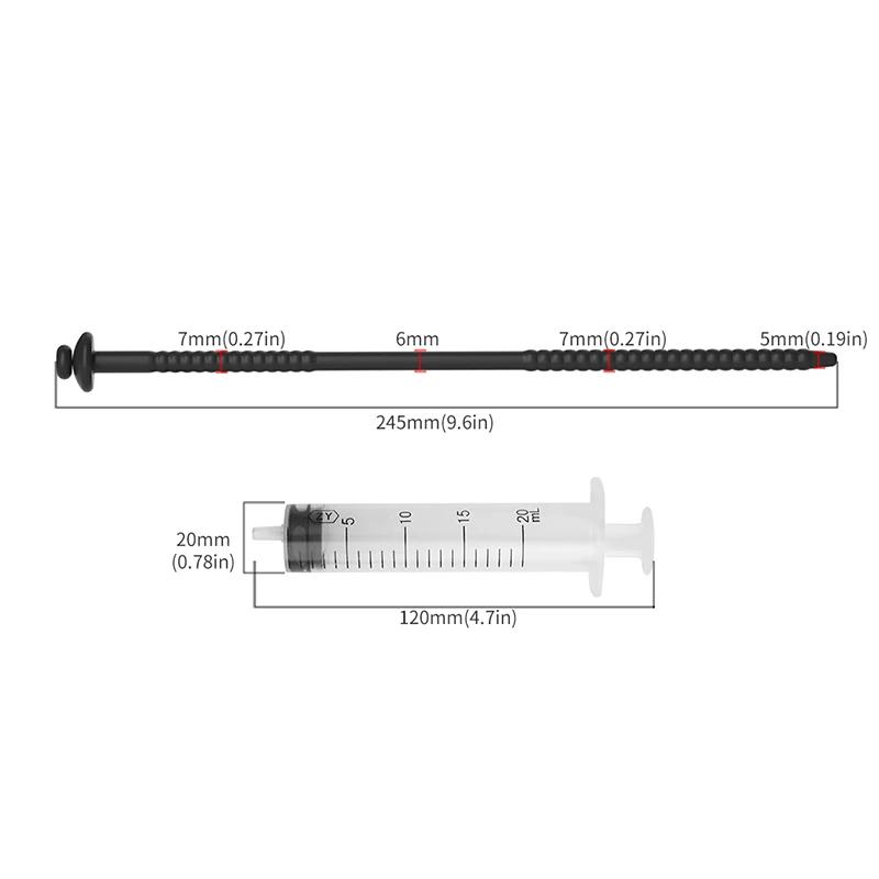 3 размера силиконовый уретральный зонд, вставка в пенис, стимуляция, дилататор, катетер целомудрия, полый пенис-плаг со стопором, секс-игрушка для мужчин