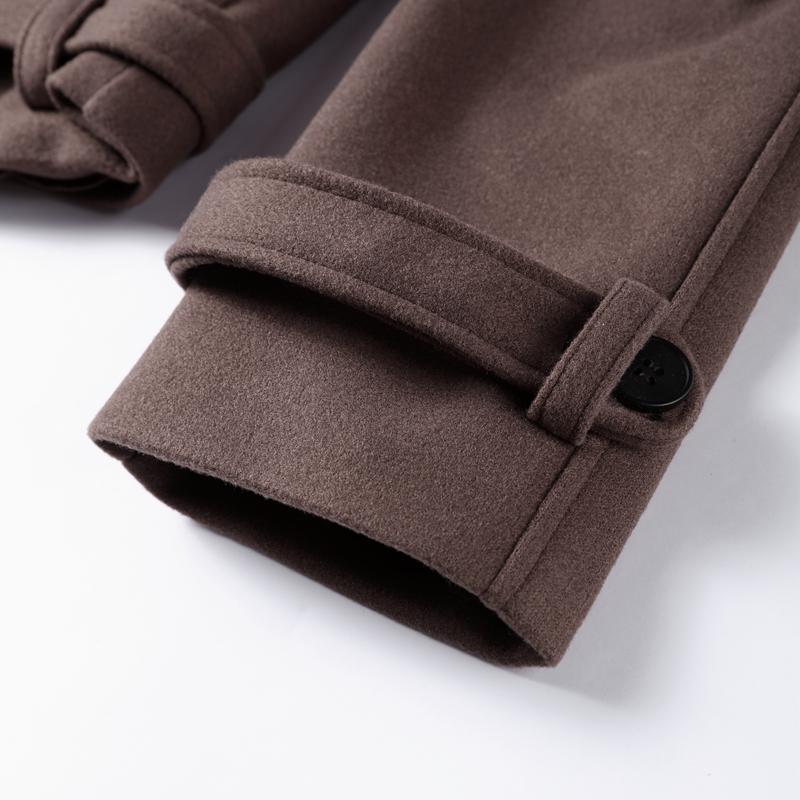 Однотонное двубортное женское пальто с лацканами, длинными рукавами, карманами, женский короткий пиджак 2025 года, весна-осень, верхняя одежда для офисной леди