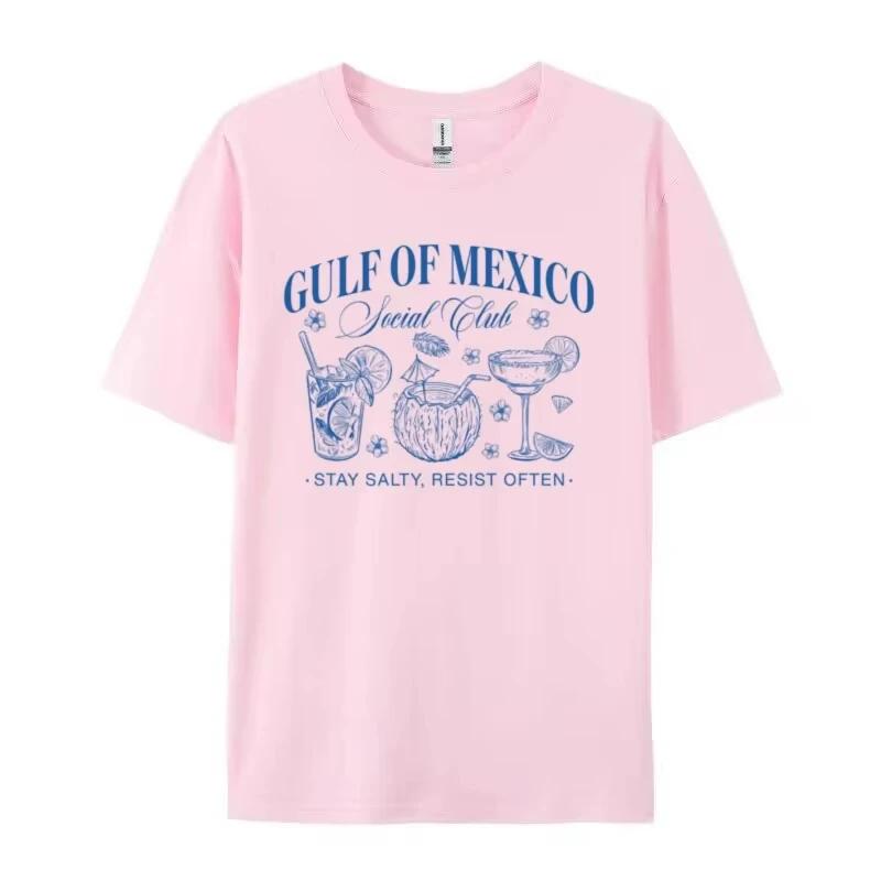 del Golfo do mujer camisetas de mocamisetas Retro para vacaciones en la playaregalo superior Liberal