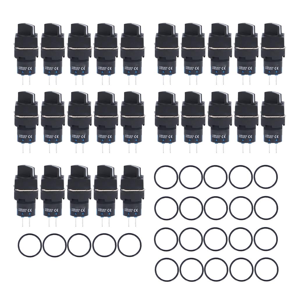 25 шт. поворотный переключатель ручка 3 положения самоблокирующийся селектор 16 мм набор комплект для оборудования