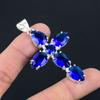 Tanzanite Gemstone Pendant Solid 925 Sterling Silver Pendant Jewelry Gift For Unisex LG-084