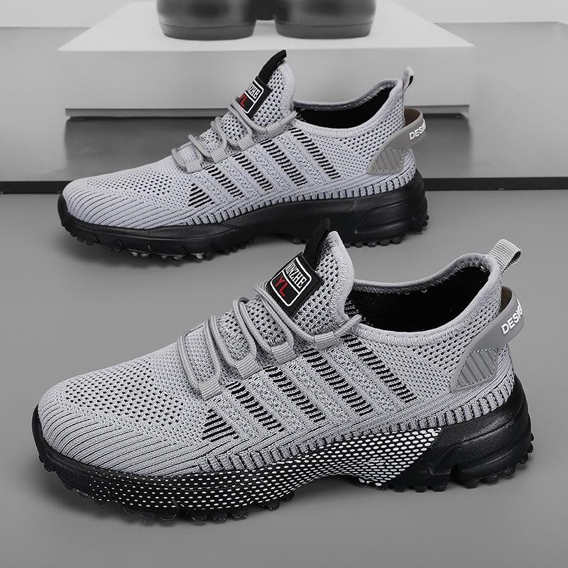 Мужская обувь, сетчатая нескользящая спортивная обувь, обувь для ходьбы, повседневная мужская обувь для бега