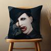 Наволочка для декоративной подушки с изображением певца M-Marilyn M-Manson Для 45*45см, 55*55см, 30*30см Для домашнего декора спальни И Защитник