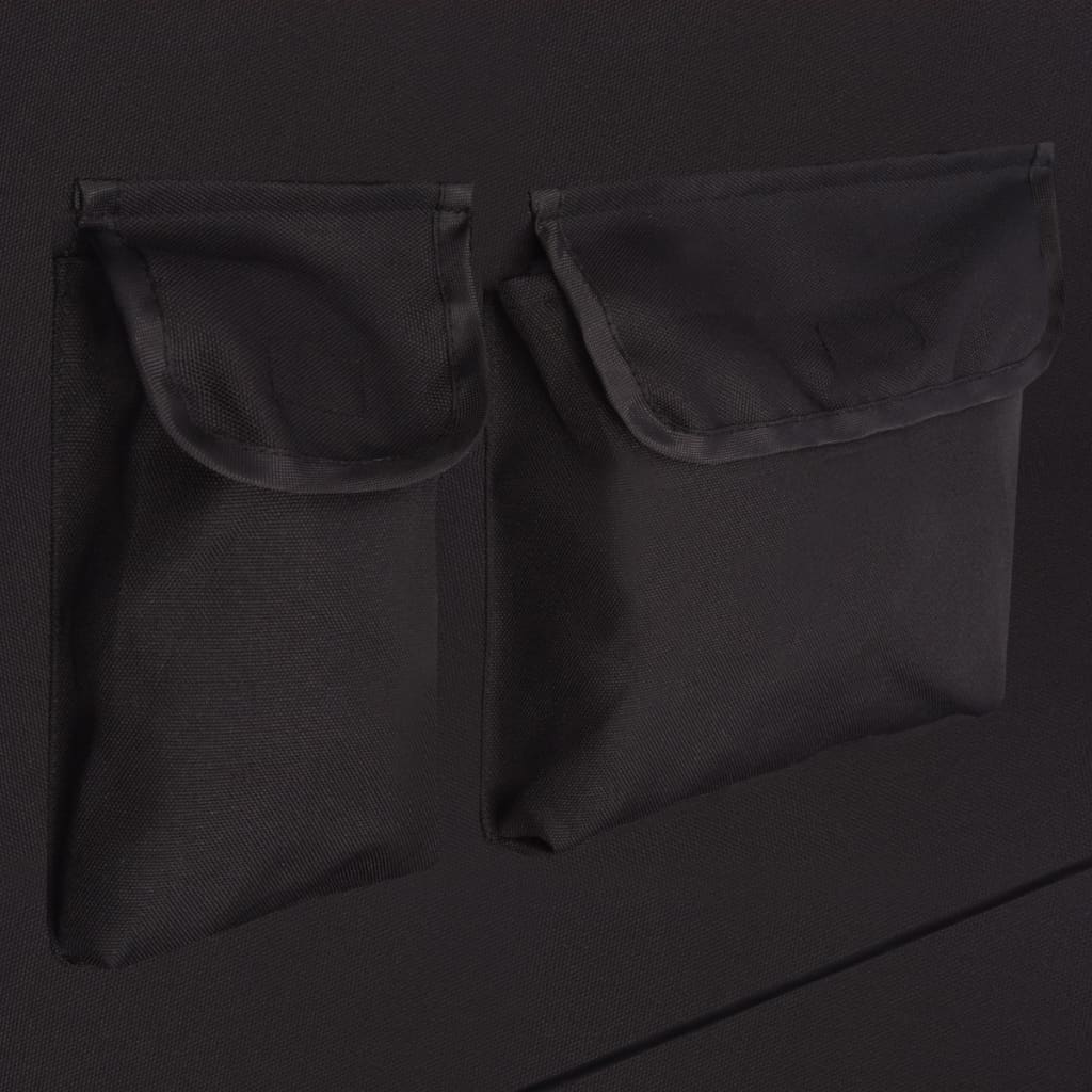 Pet Rear Seat Cover 148 x 142 cm Black