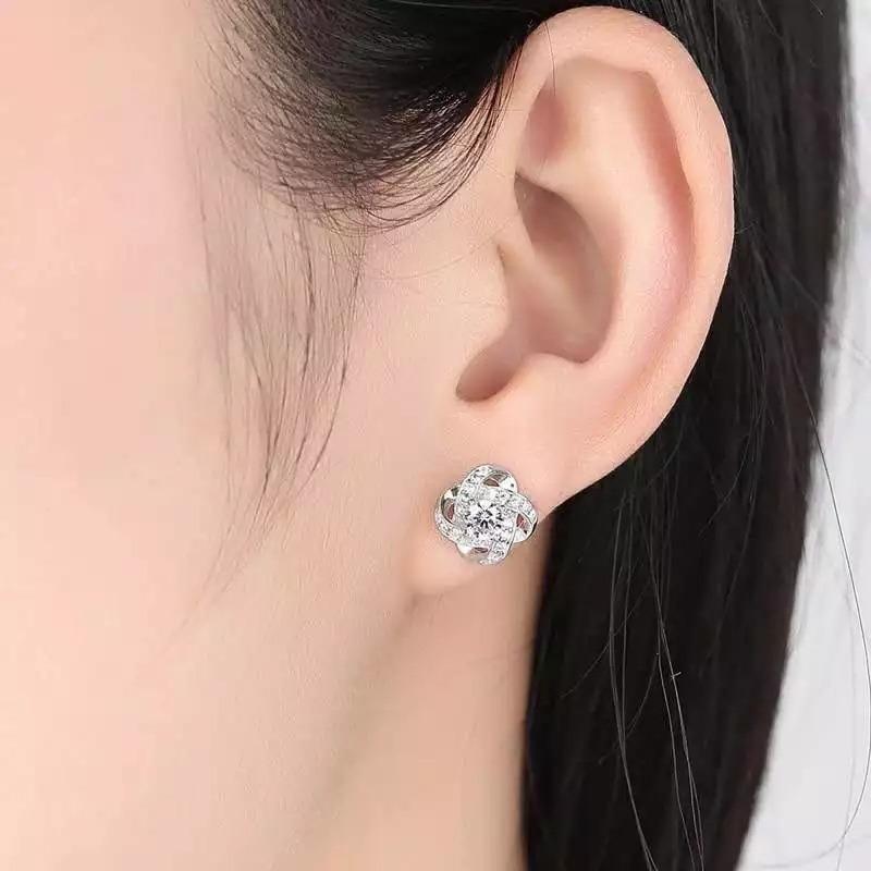 Sace Gems Классические серьги из медного сплава с фиолетовым цирконом для женщин, подарки на свадьбу