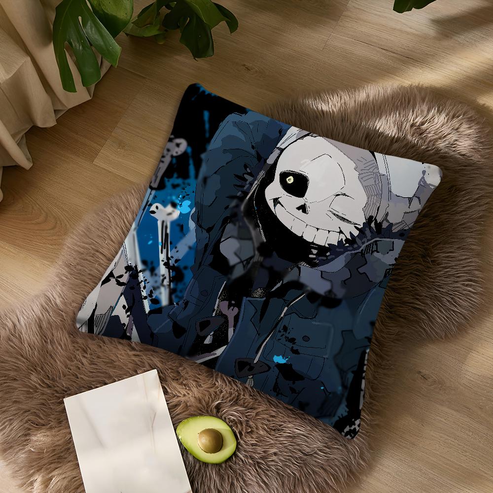 Крутая игровая наволочка Undertale Sans для спальни, автомобиля, кофейни, комнаты и гостиной, декоративная наволочка для дивана
