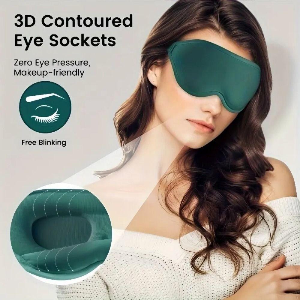 Мягкая 3D маска для сна, не давящая, блокирующая свет, дышащая, капсульная, снимает усталость