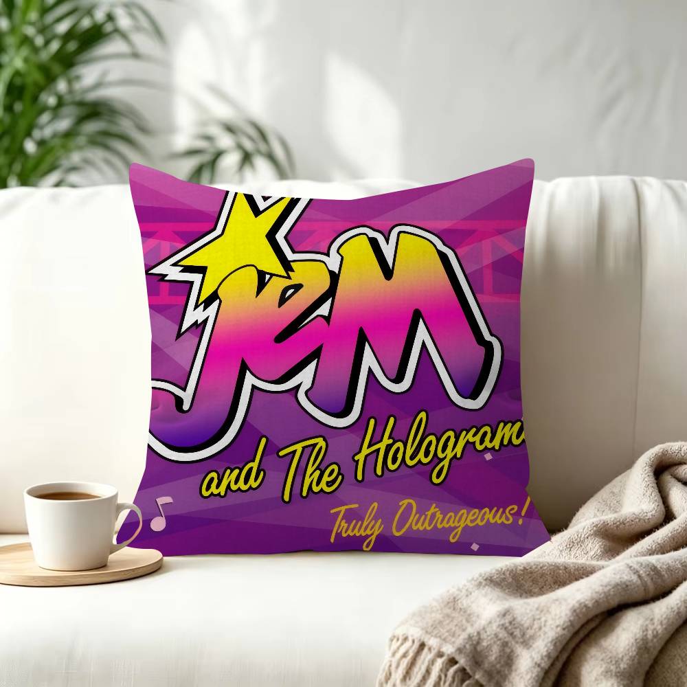 Jem And The Holograms Movie Decorative Room Aesthetics Pillow Case Home Decor Bedroom Sofa Bed Pillow Cover x