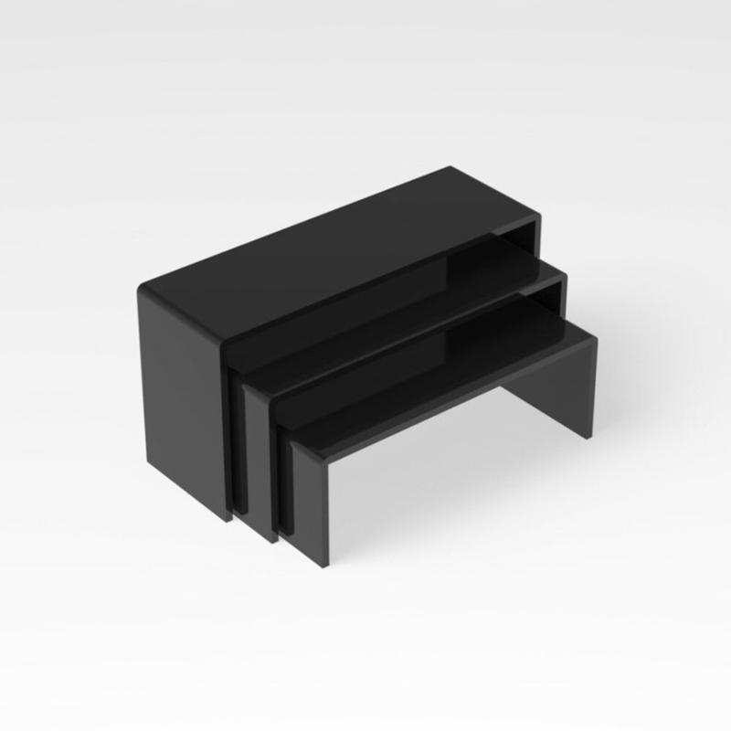 3шт акриловые прилавки для окон, шляпы, обувь, очки, витрина, стойка для шкафа, полка