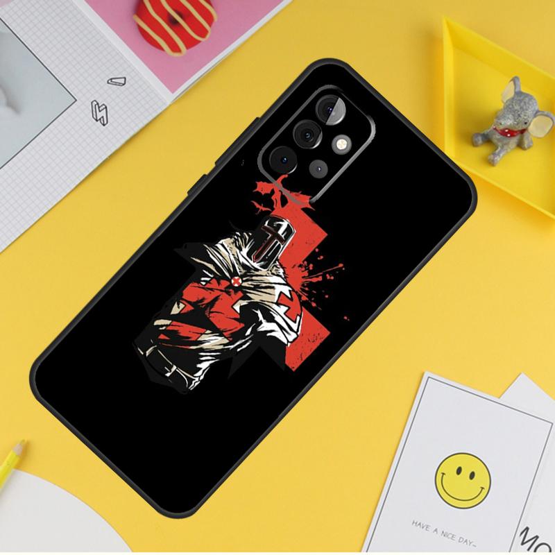 Christian Templar Knights Case For Samsung Galaxy A54 A34 A14 A13 A33 A53 A12 A32 A52 A71 A51 A15 A25 A35 A55 Cover