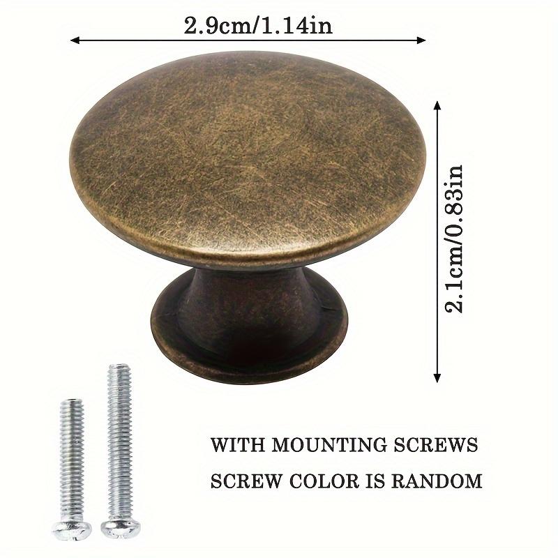 12/20 шт. Ручки для шкафов из цинкового сплава, 1,14*0,83 дюйма, бирюзовые ручки для кухонных шкафов, фурнитура круглые ручки, для ящиков, ручки для комода, с винтами