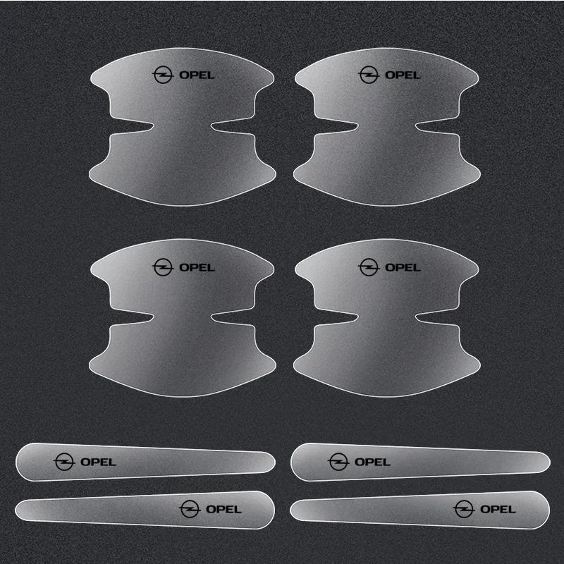 8PCS Car Door Handle Bowl Scratch Protective Stickers For Opel astra h astra j g corsa insignia zafira b vectra c corsa d vivaro XL1