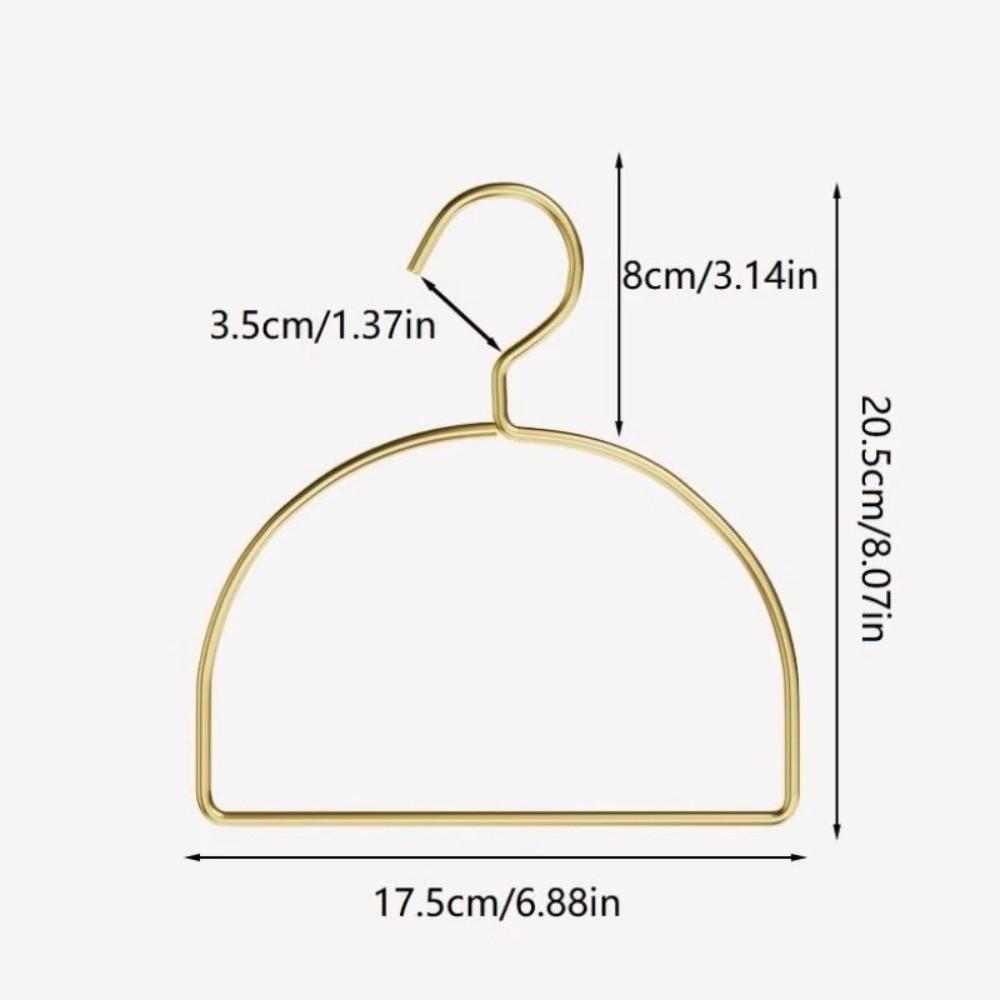 Gold Clothes Rack Half Round Tie Hooks Multi-function Scarf Hangers for Adult Kids