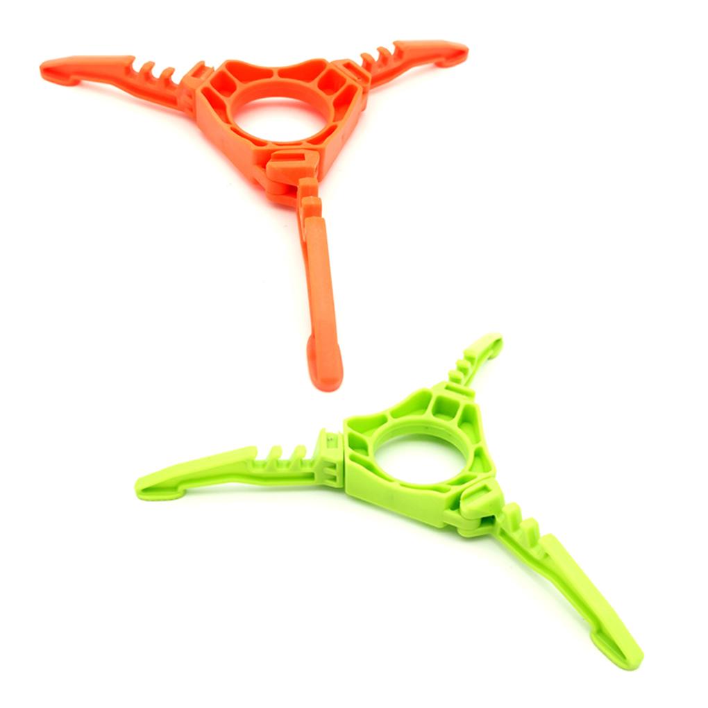 Подставка для цилиндров Портативный пластиковый складной держатель для цилиндров Нескользящий кронштейн Альпинистский рюкзак Штатив Туристическое снаряжение