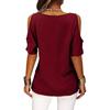 Women Fashion Off Shoulder T-shirt Ladies Casual O Neck Print Top Summer Short SleeveTee Shirt