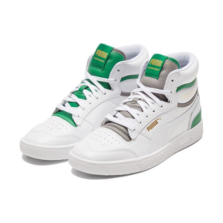 Puma Кроссовки унисекс Ralph Sampson Mid White Amazon Green Стальной-Серый 370847-20