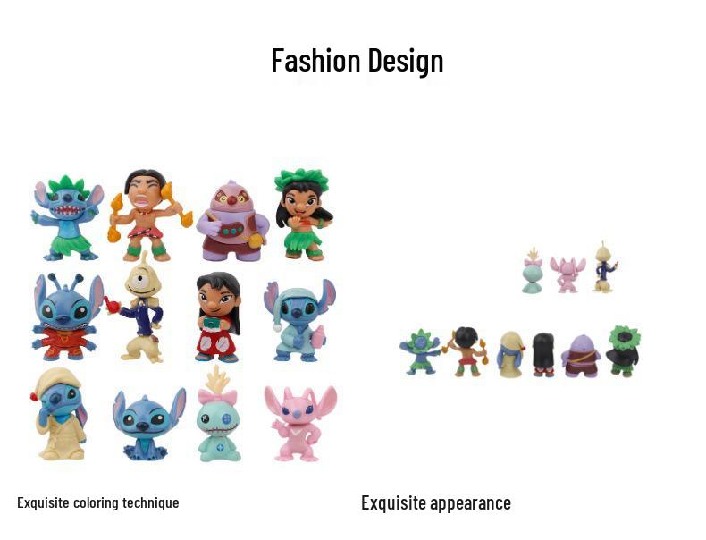 Кукла-фигурка Стич из слепой коробки - 12 моделей Лило и Стича