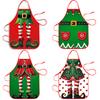 Christmas Aprons For Adults Thickened Apron Holiday Xmas Kitchen Apron Apron For Family Party Holiday