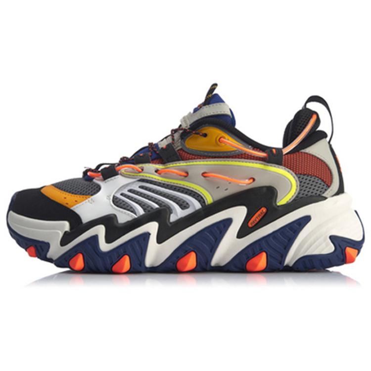 Li Ning Амортизирующие Нескользящие Износостойкие Низкие Спортивные Повседневные Кроссовки Мужские Цвет Железный Асфальтовый Серый AGLQ013-7