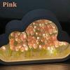Creative Clouds Tulip Lamps LED Night Light Mirror Table Lamps DIY Bedroom Ornaments Decoration Mirror Table Lights Gifts