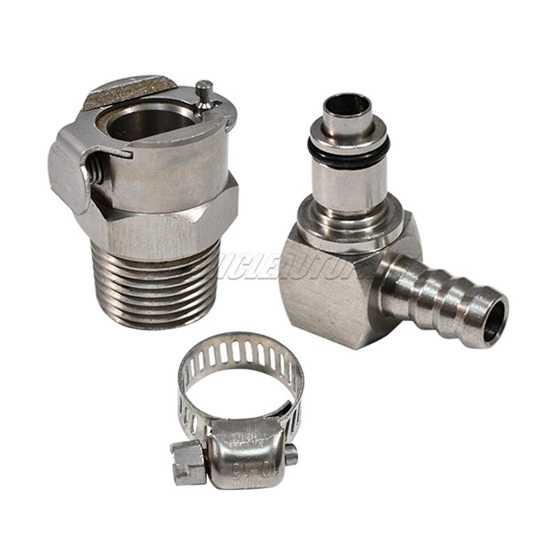 1 Set Fuel Pump Quick Release Metal Connector Silver New For BMW R1200GS ADV R1200RT S1000RR K1200R K1300R K1600GTL HP4 RnineT
