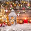 12 Pcs Christmas Wooden Ornaments Hanging Gnome Gingerbread Man Decorations Xmas Tree Pendant for Holiday Home Decor