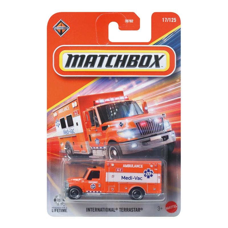 2026B Настоящая машинка Matchbox 1/64 International Terrastar Скорая помощь Mazda Rx-8 Ford F150 Грузовик Модель транспортного средства Игрушки для мальчиков Подарок