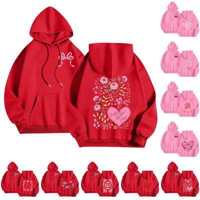 Женская толстовка с капюшоном и круглым вырезом, длинными рукавами и цветочным принтом