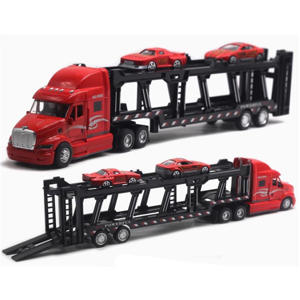 1/48 Имитация транспортного средства литья под давлением, модель легкосплавного грузовика со световым звуковым эффектом, игрушечный автомобиль