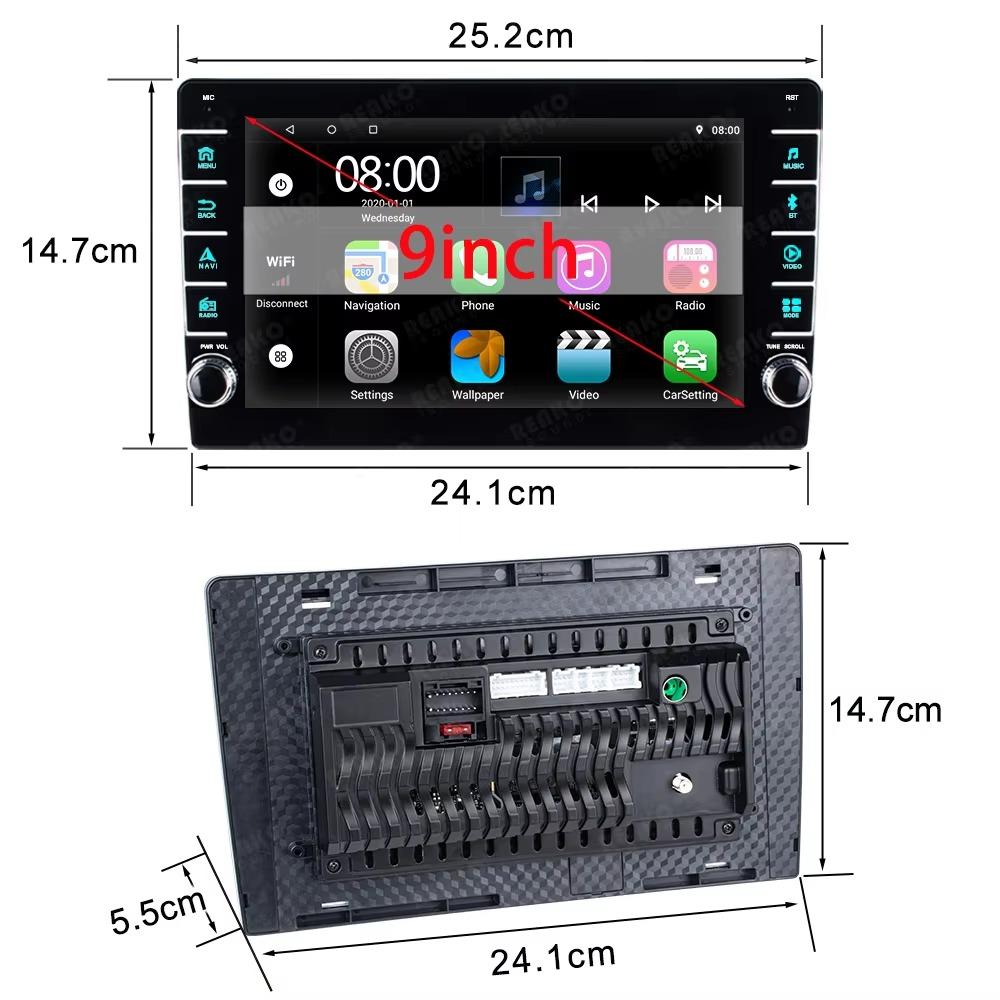 Автомобильное радио Android 12 для Toyota Land Cruiser Prado 2004 - 2009 Wireless CarPlay Auto DSP Car Multimedia GPS 4G 8Core DVR autorad