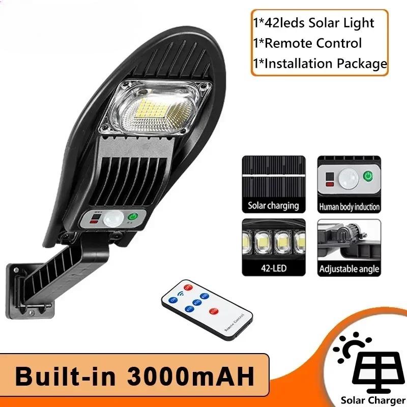 5000LM Яркие солнечные фонари Наружные водонепроницаемые солнечные фонари Датчик движения Солнечное светодиодное наружное освещение Уличный садовый светильник