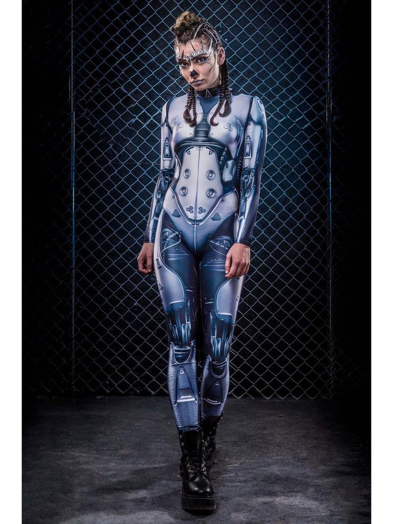 Комбинезон-трико Cyberpunk 3D Printed для женщин
