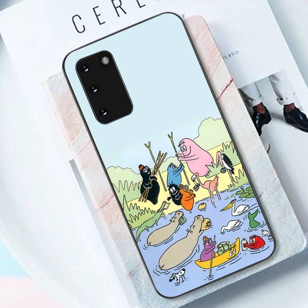 Cute Cartoon Barbapapa Phone Case For Samsung S 24 fe 25 Ultra plus 20 lite 21 30 22 23 24 22 Ultra 5G Fundas