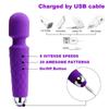 20 Mode Powerful USB Rechargeable Vibrator Electric Body Massage Magic Wand Massager Dildo Vibrators Sex Toy For Women Wife Clit