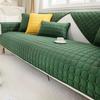 Solid Color Corduroy Sofa Cushion  Winter Plush Thickened Non-Slip Seat Cushion Simple Modern Leather Sofa Cover