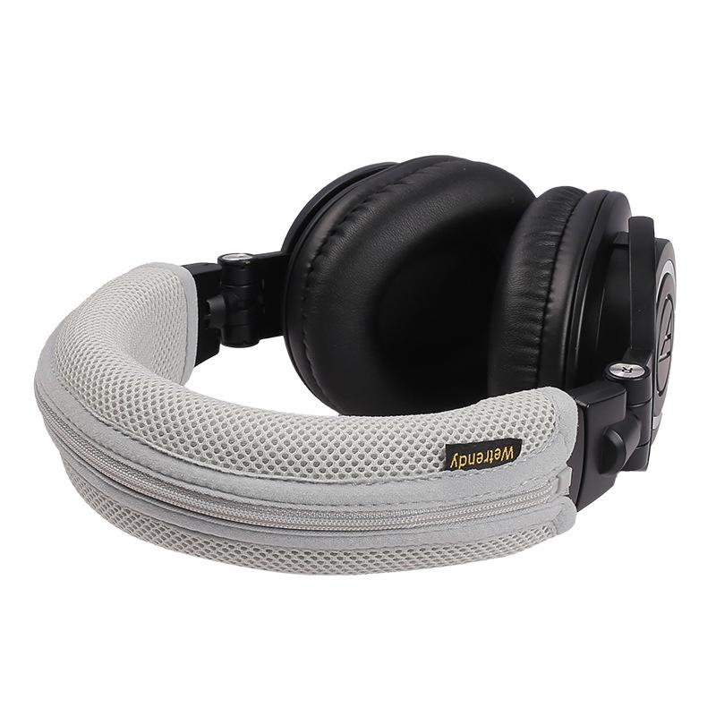 Headphone Head Beam Cover For Audio-Technica ATH-M50X Earphone Zipper knitted fabric headband protective cover Advanced feeling