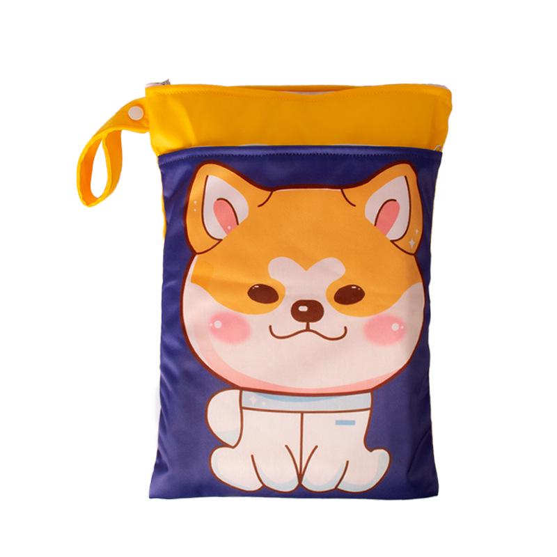 Новая водонепроницаемая сумка для подгузников двойного назначения 25x35 с двойной молнией