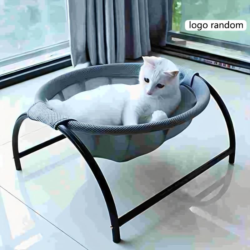 JTPAWS Cat Bed Stable Structure Detachable Breathability Easy Assembly Indoors Outdoors Free-Standing Sleeping Pet Hammock