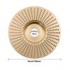 1/3Pcs Carbon Steel Wood Polishing Wheel Abrasive Tool Angle Grinder Disc Wood Grinding Wheel