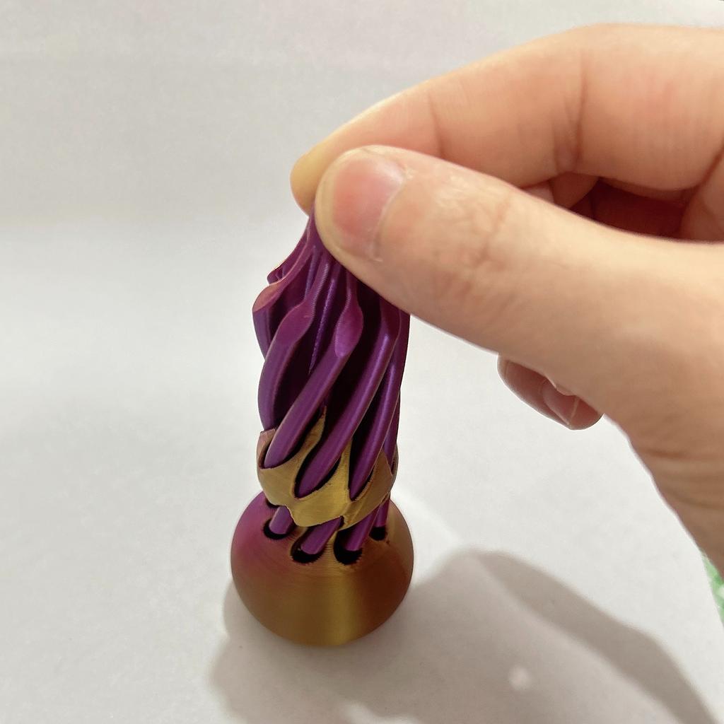 Тыква невозможная игрушка-спираль из тыквы для взрослых - 3D-печатные пальчиковые спирали игрушки-вихри - иллюзии нитей вихря